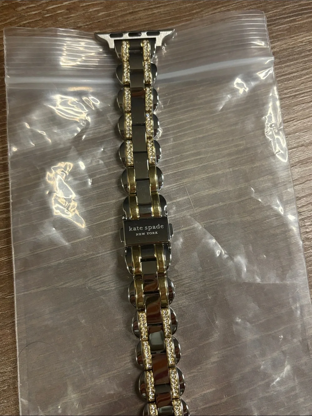 kate spade Two-Tone Gold and Silver Crystal Link Watch Band - 38mm-40mm